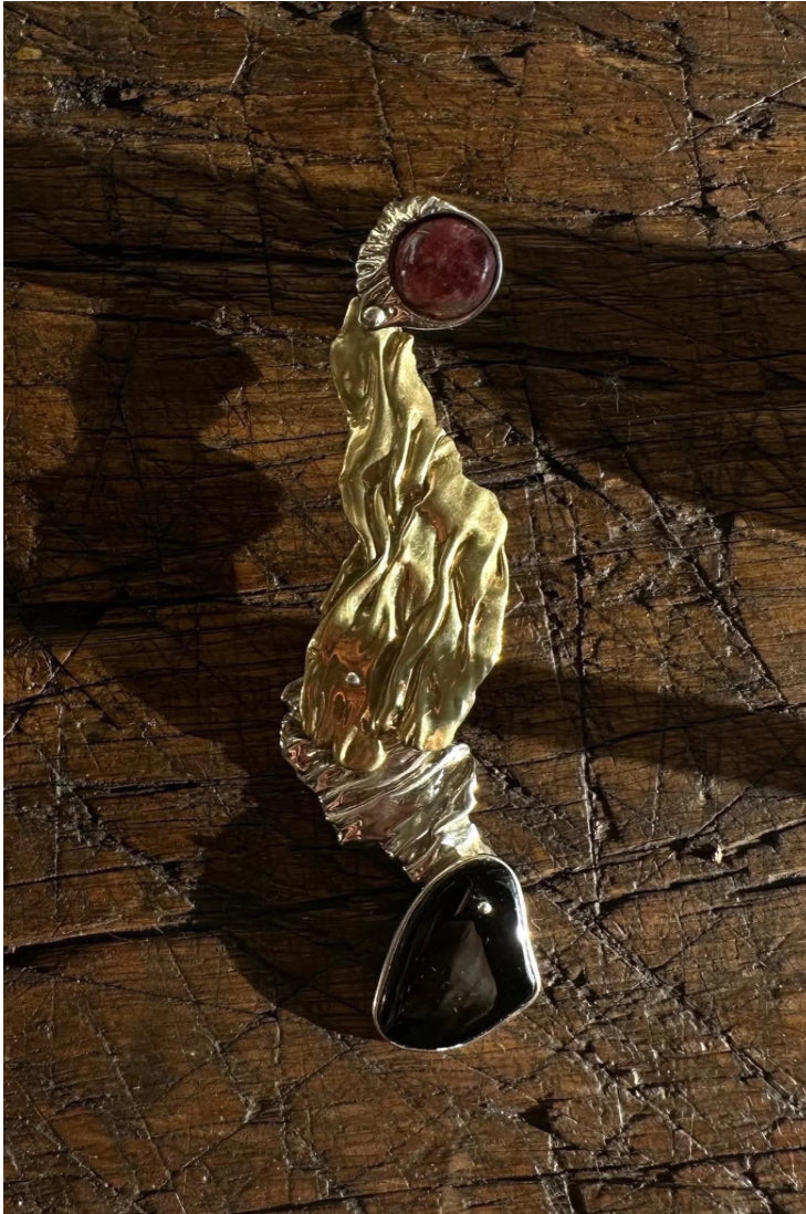 Simonett - ISABELLA ETOU - CRINKLE FOLDING EARRING (SINGLE)