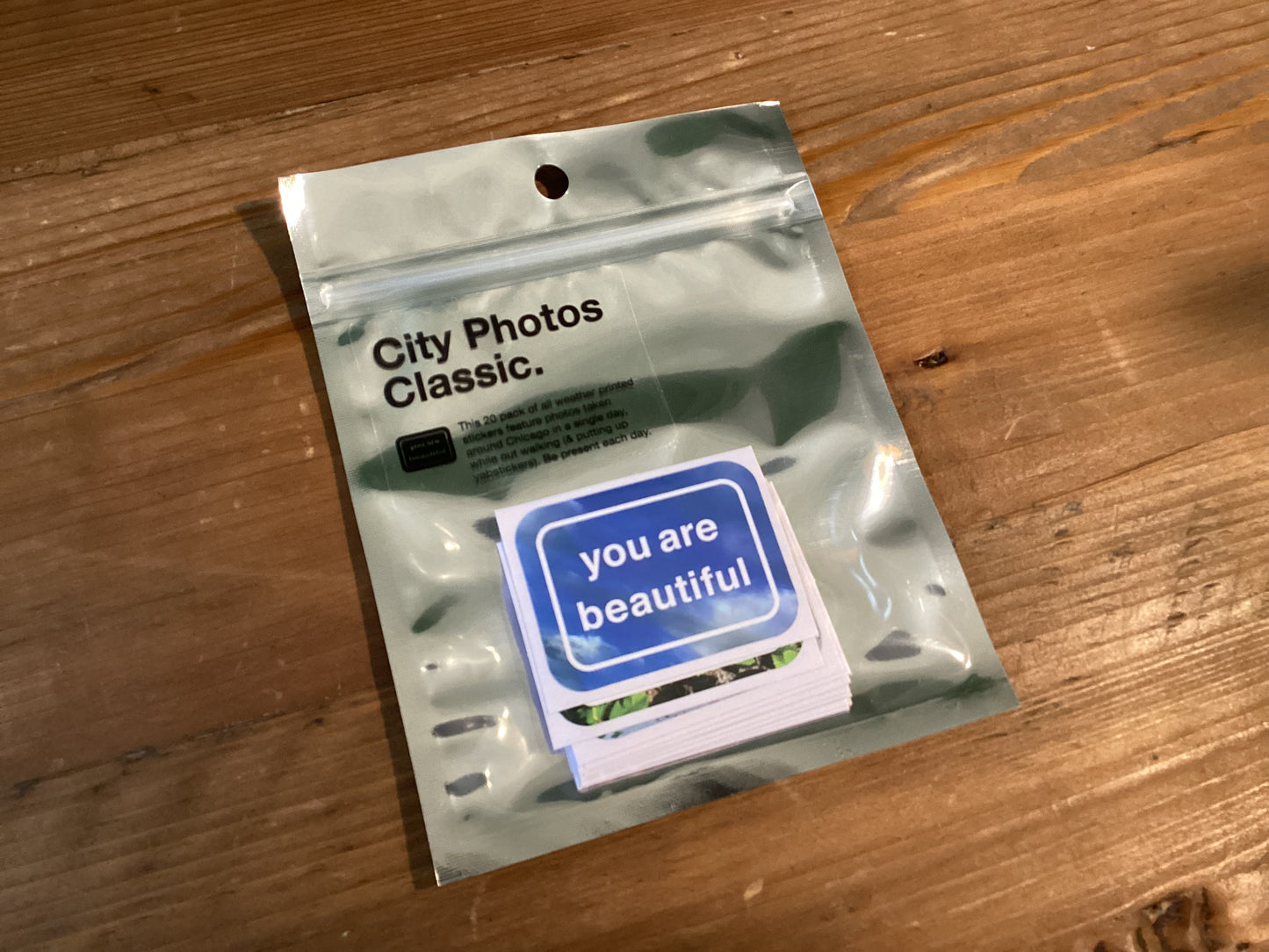 You Are Beautiful City stickers