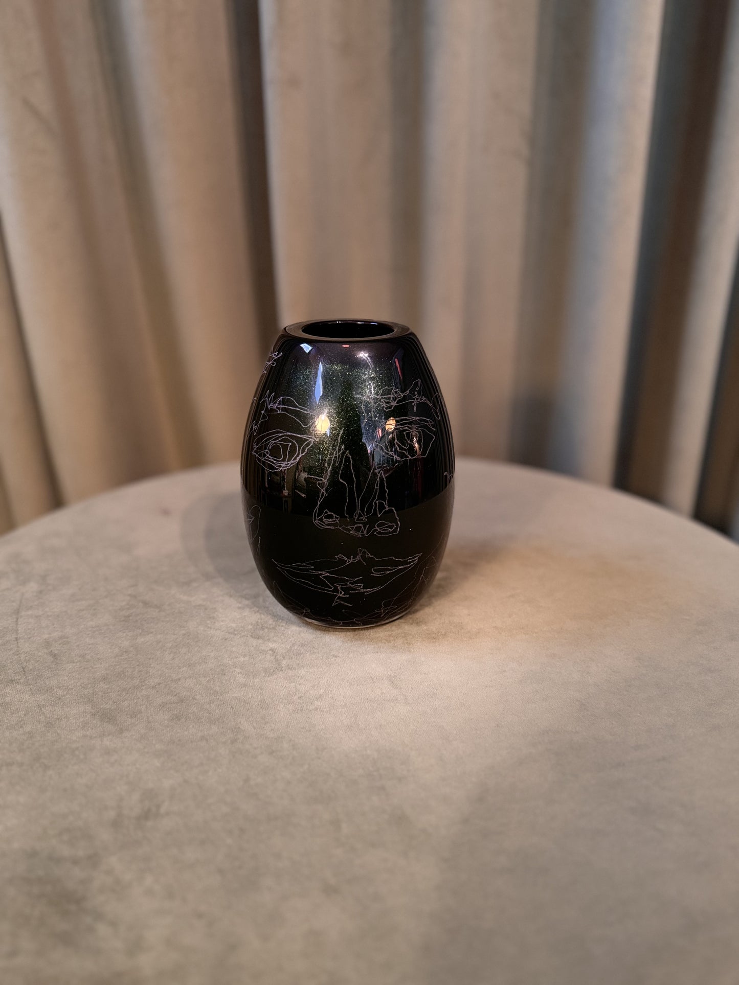 Engraved Green Adventurine Vessel