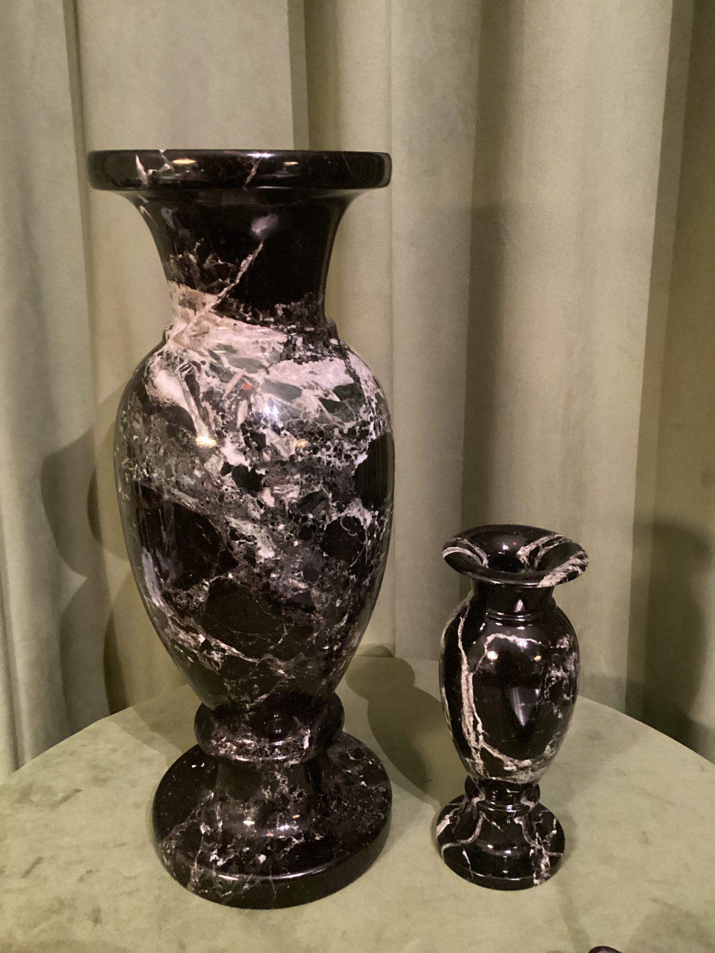 Black Marble Vase