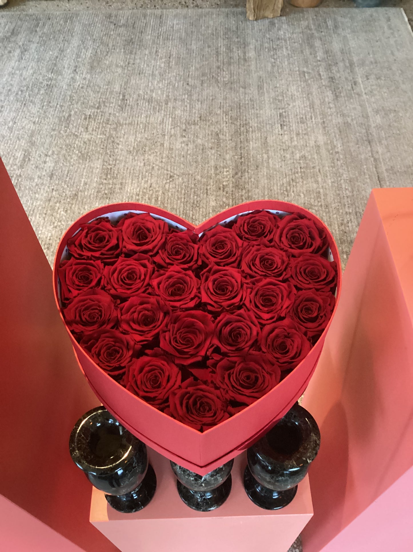 Preserve Heart Roses Box