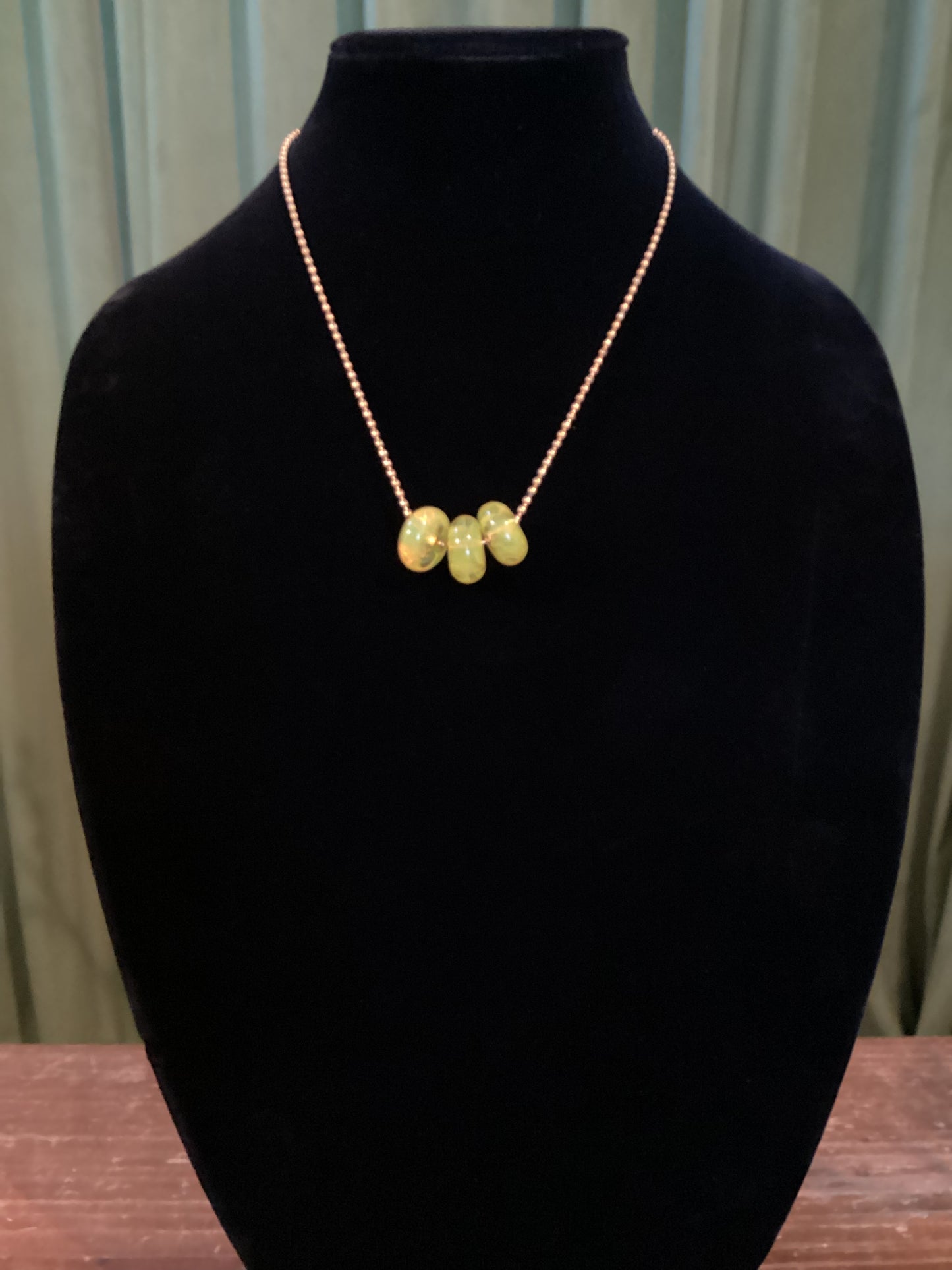 Tri-bead necklace
