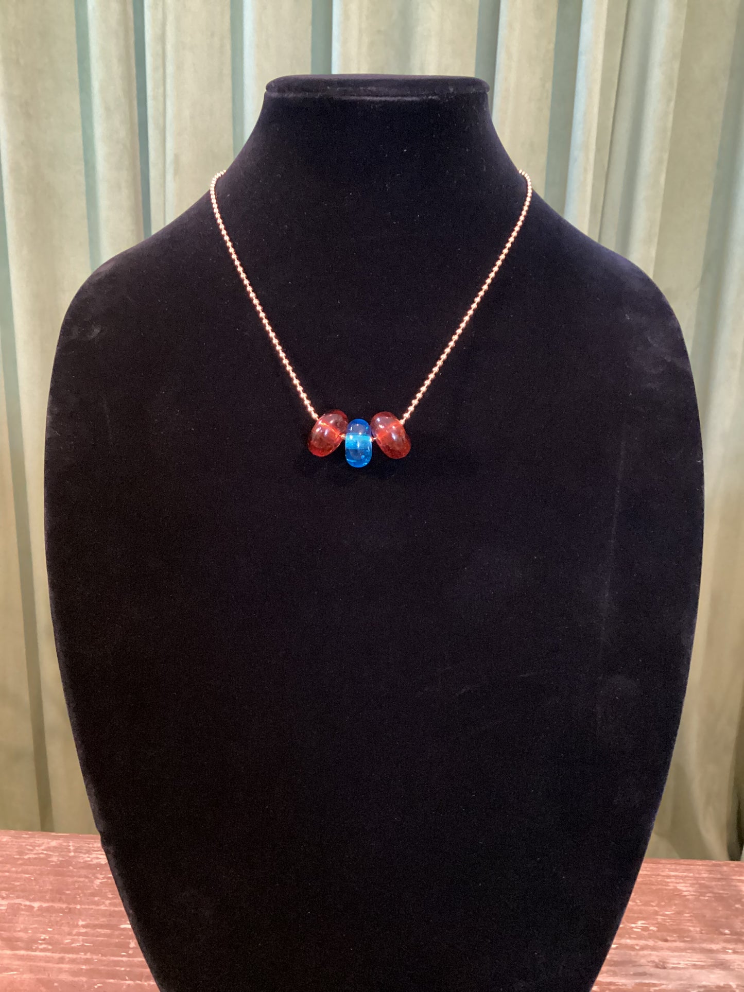 Tri-bead necklace