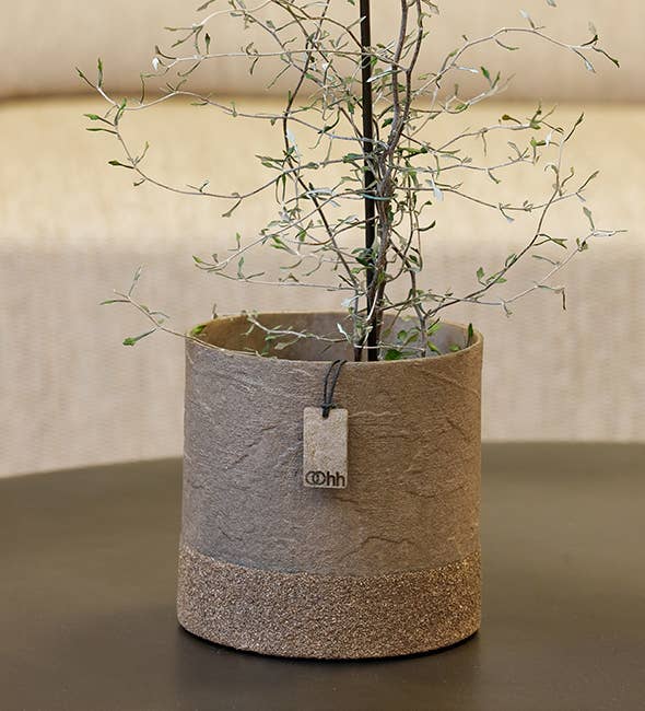 Wood'z Edge pot, Taupe