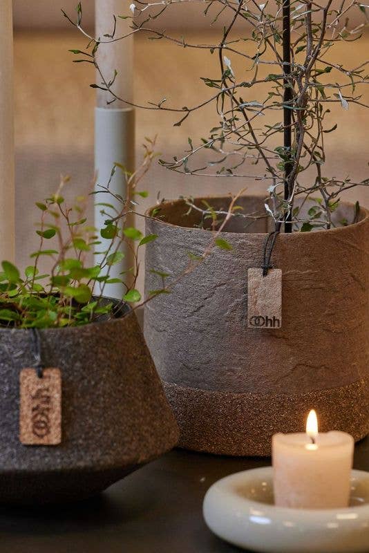 Wood'z Edge pot, Taupe