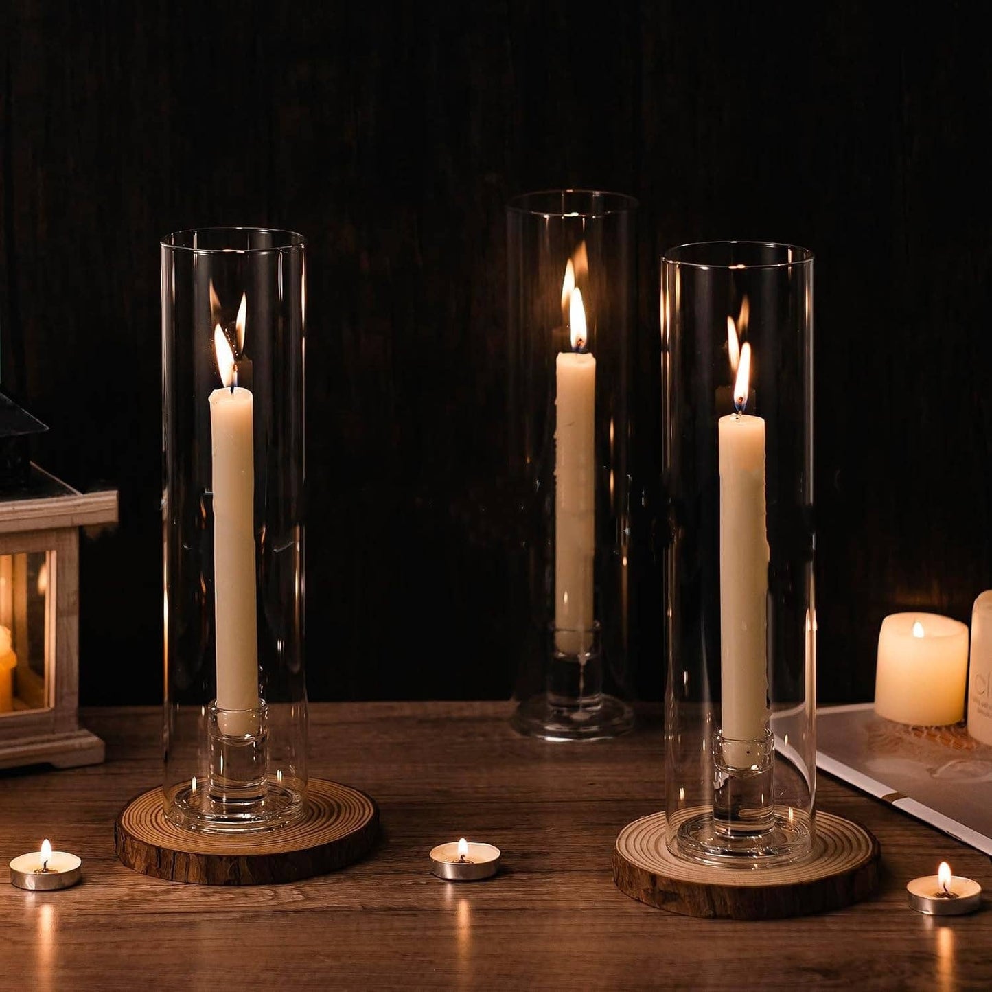 Hurricanes Candle Shade Chimney Tubes/Glass 10''T x 3''W