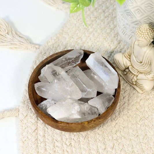 Clear Quartz Points (Pack of 10) | Quartz Crystal Points