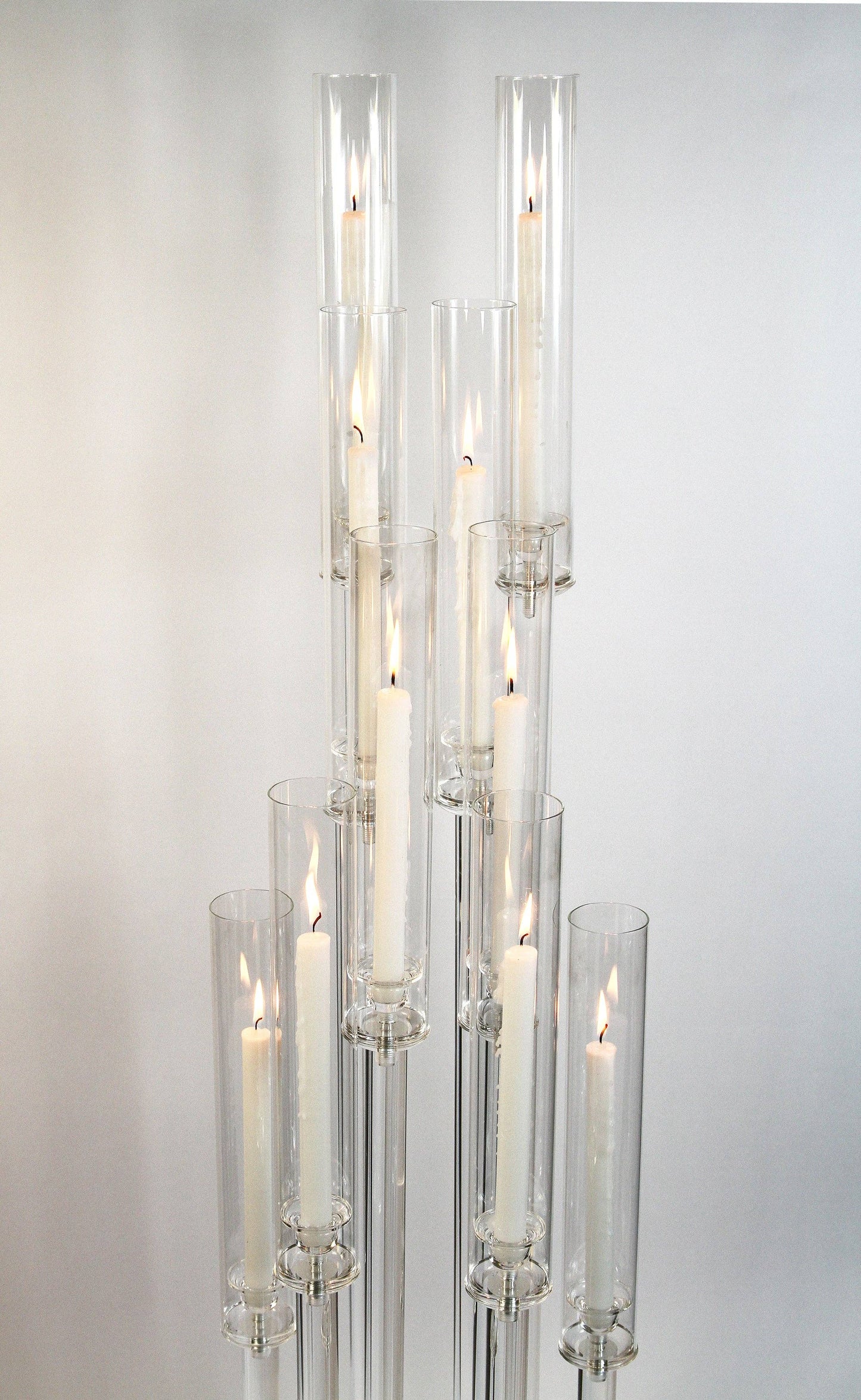 Diamond Glow Acrylic Candelabra