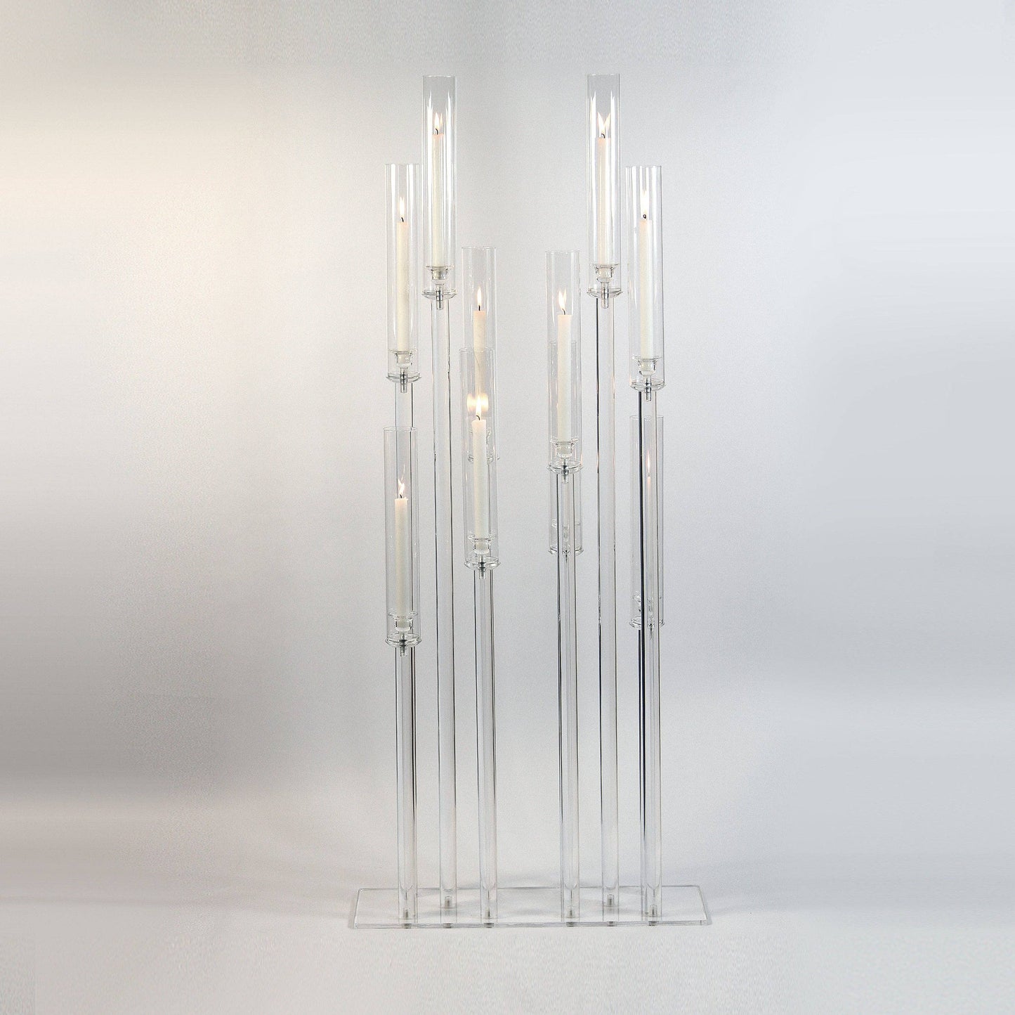 Diamond Glow Acrylic Candelabra