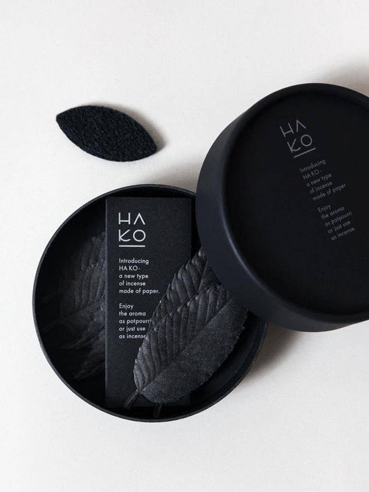 HA KO Paper Incense - Black No. 03 Sleep, Set of 6