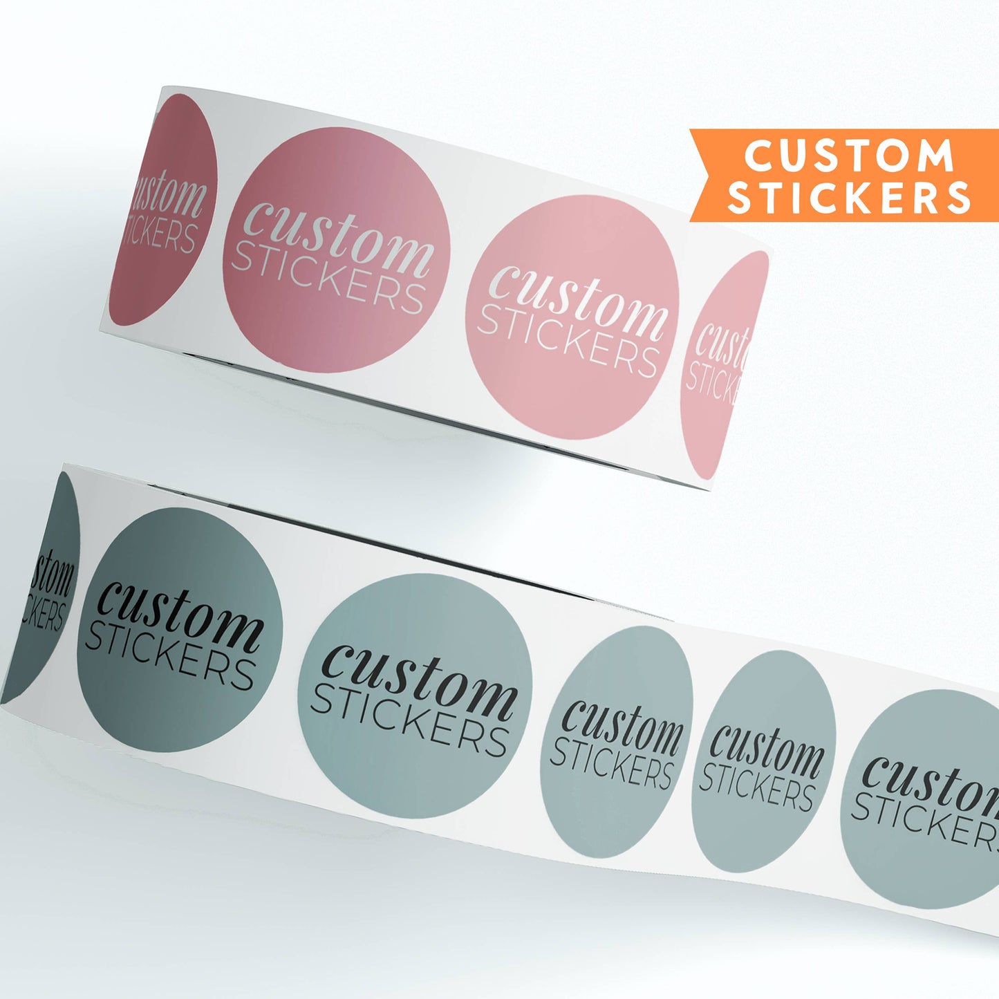 Custom Sticker Roll, Waterproof Stickers, Logo Stickers,