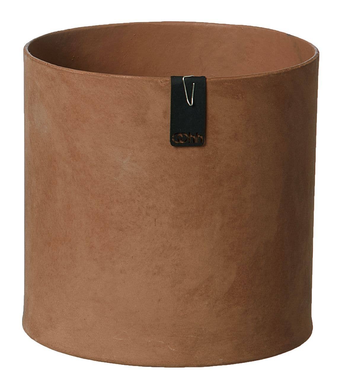 Tokyo Cylinder Pot, Rustic Brown