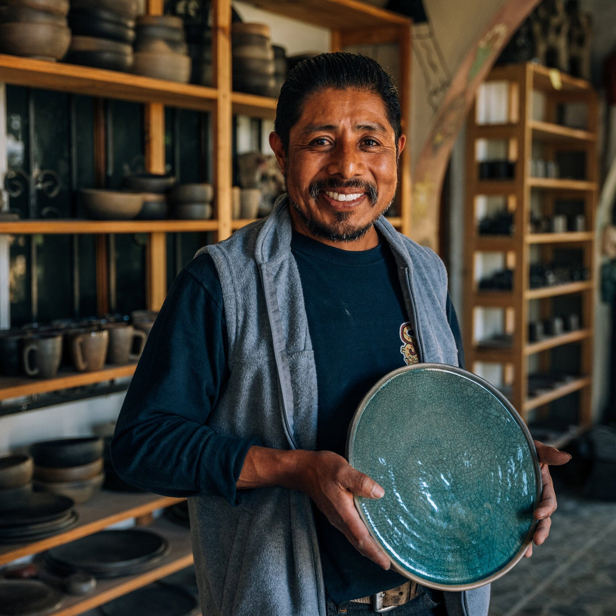 Oaxaca Francisco - Small Rustic Plate - 9.5”