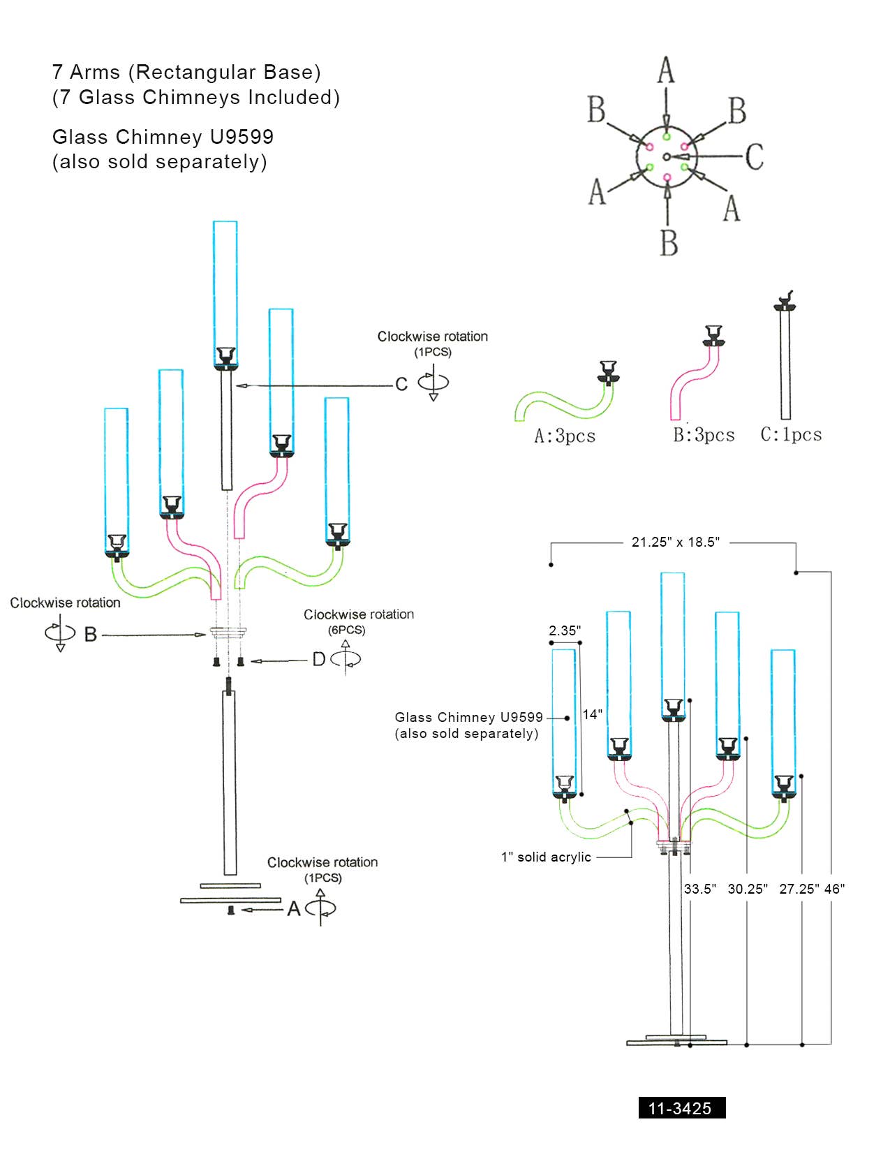 Chandelier Luxe Candelabra