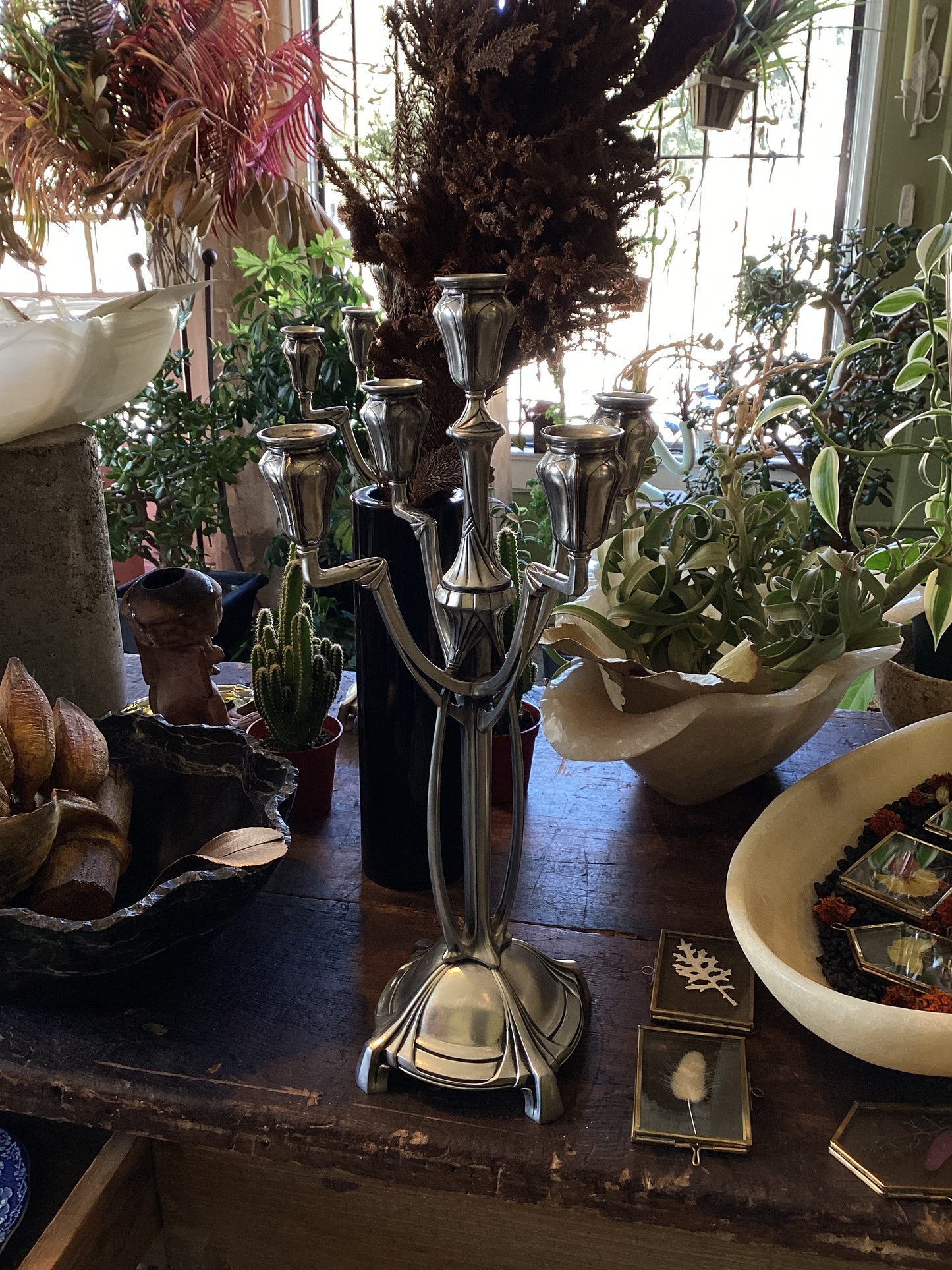 Pair of Art Nouveau Achilles Gamba Candelabra