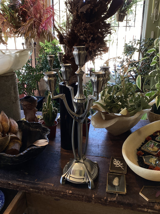 Pair of Art Nouveau Achilles Gamba Candelabra