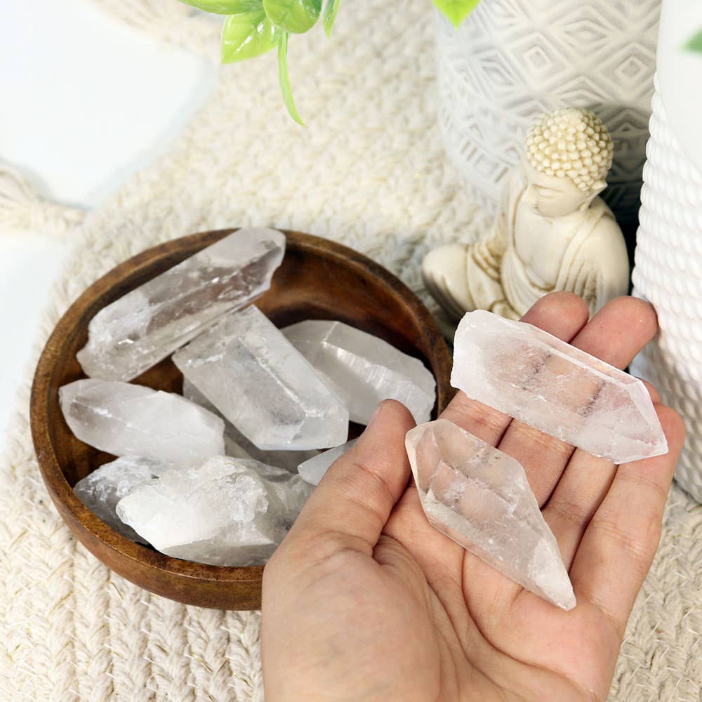 Clear Quartz Points (Pack of 10) | Quartz Crystal Points