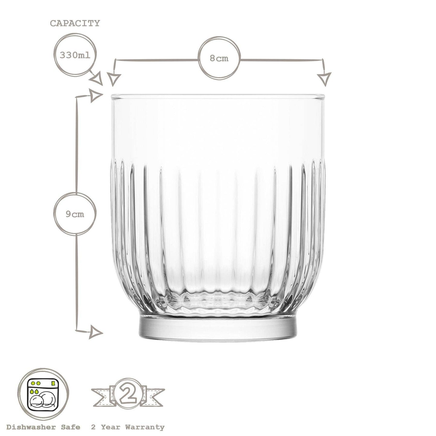 330ml Tokyo Whiskey Glass - By LAV