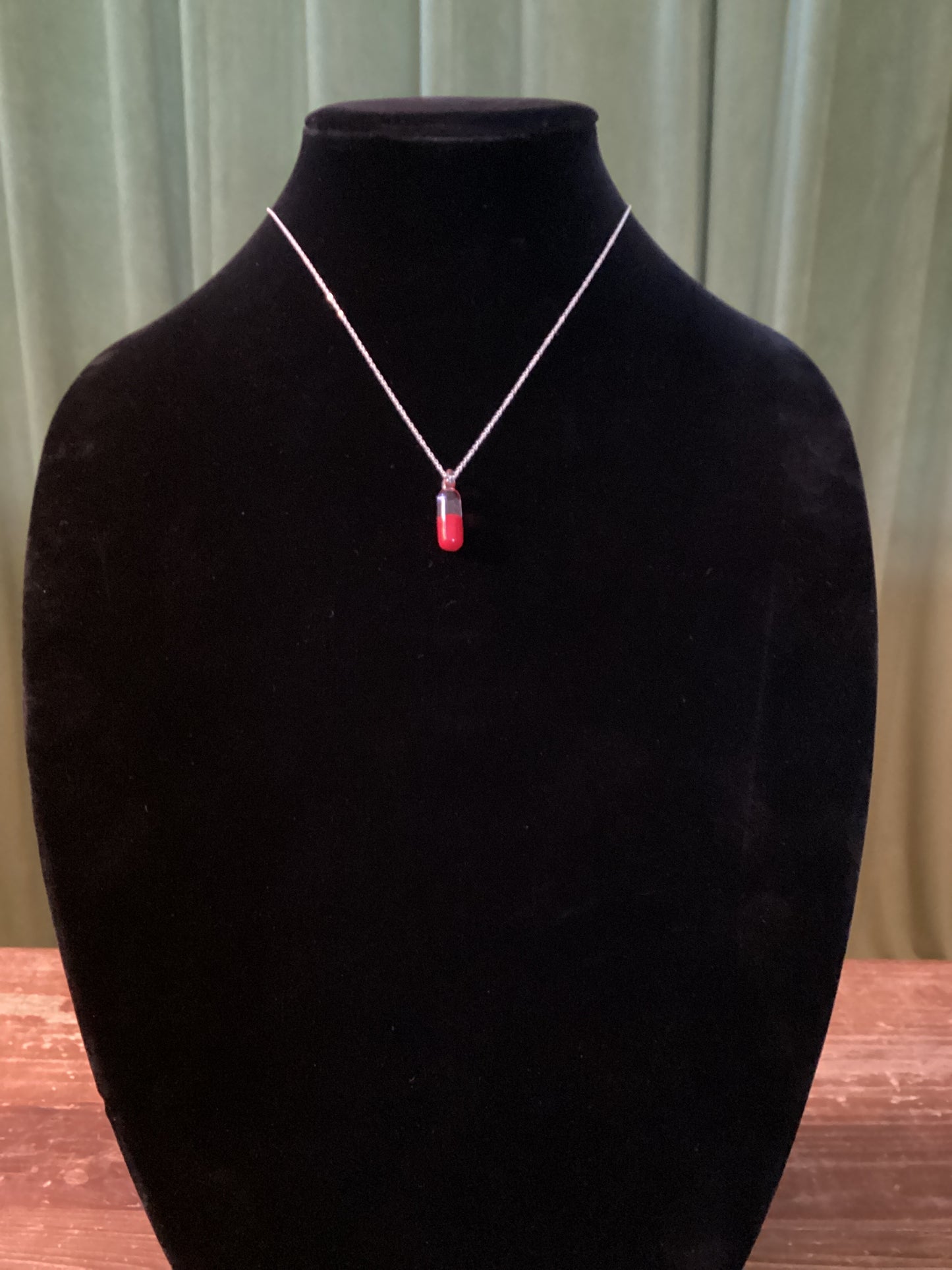 Pill pendant necklace