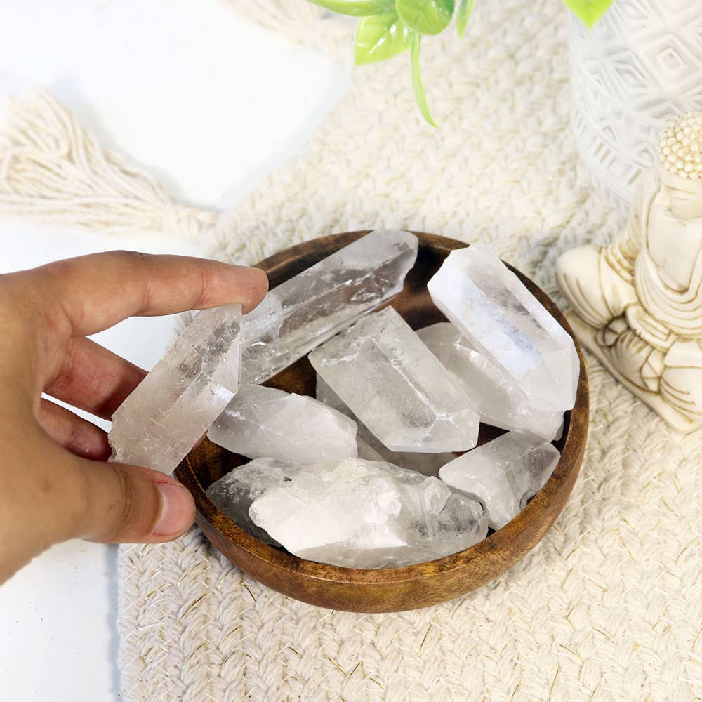 Clear Quartz Points (Pack of 10) | Quartz Crystal Points