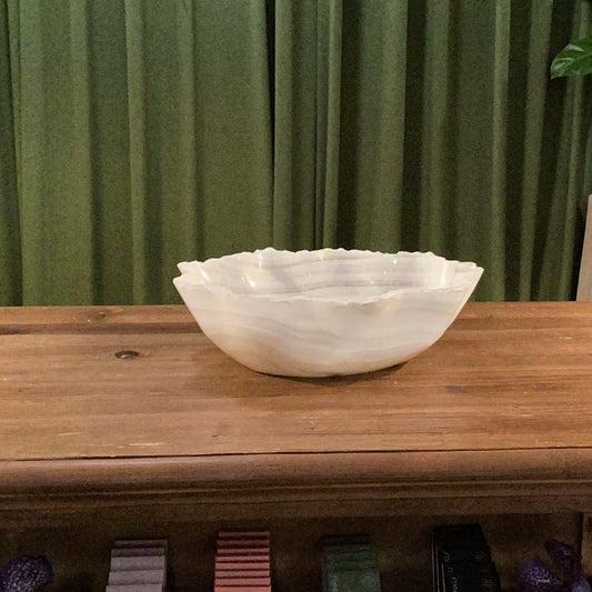 White marble bowl