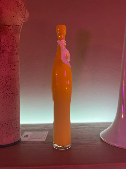 Vintage Yellow glass vase