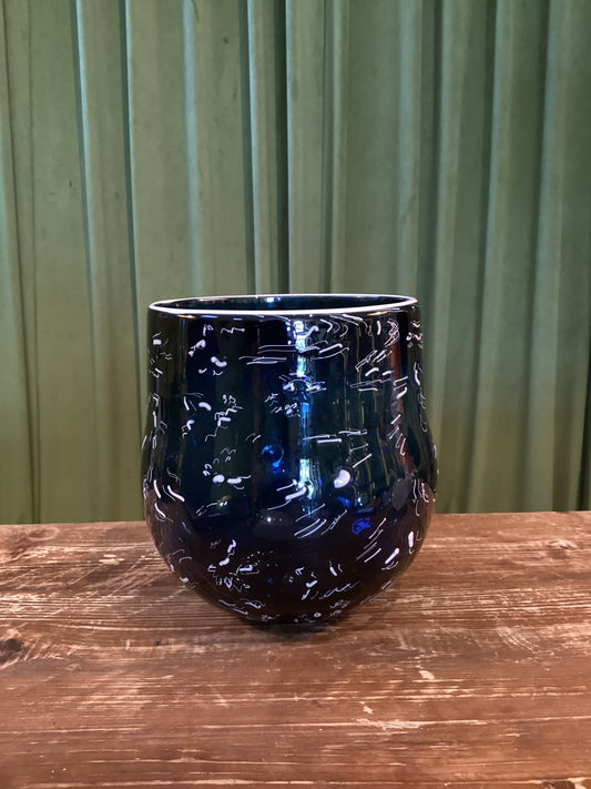 Simon Waranch Blown Glass Murinne Bowl w/ Lip Wrap (34)
