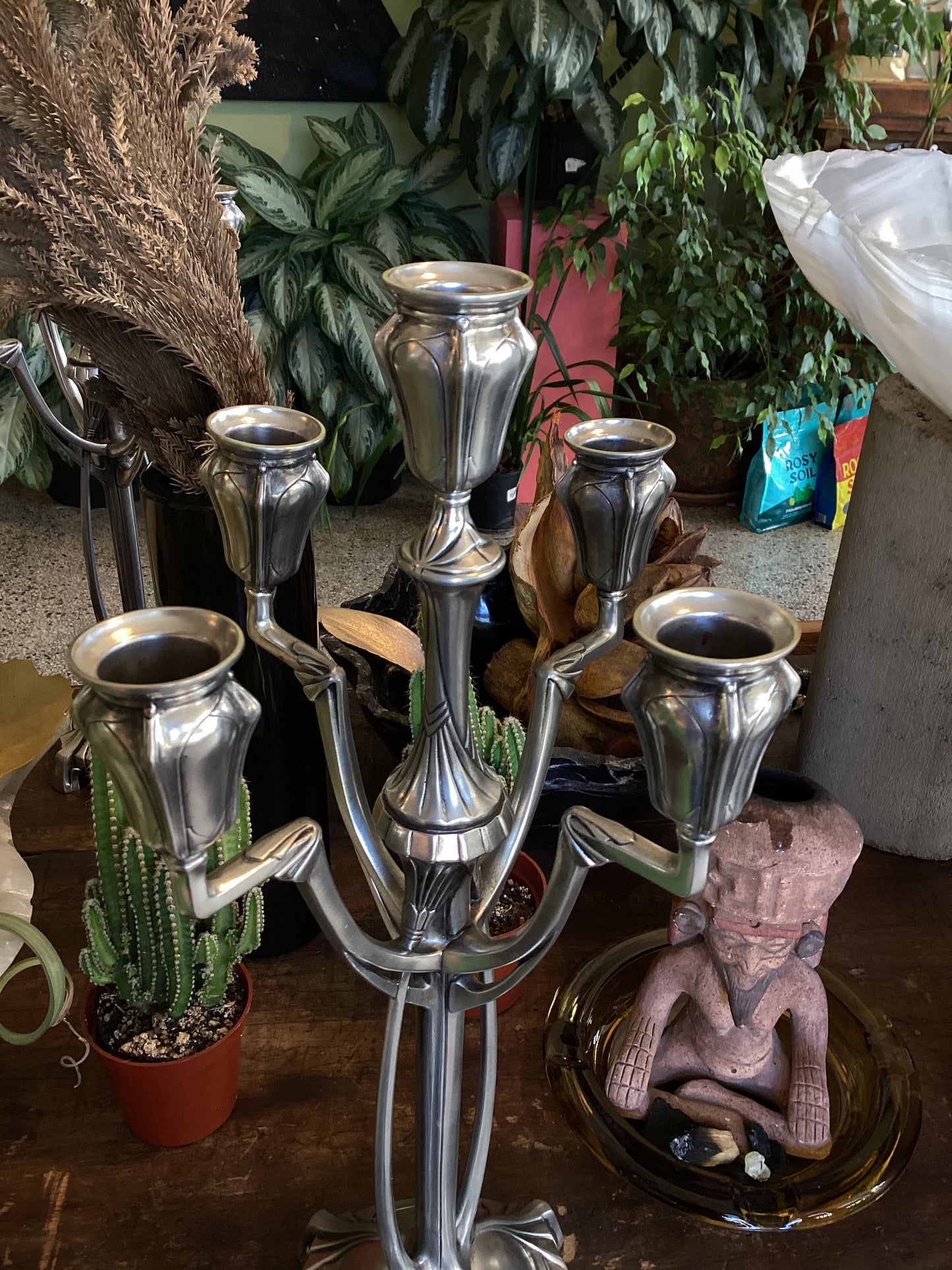 Pair of Art Nouveau Achilles Gamba Candelabra