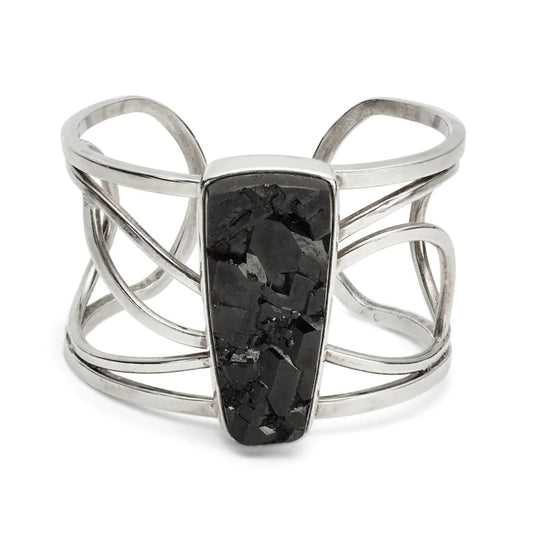 Elizabeth Hooper Studio - Black Garnet Orbit Cuff