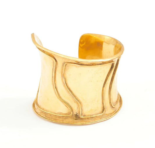 Elizabeth Hooper Studio - Positive Space Puzzle Cuff - Gold