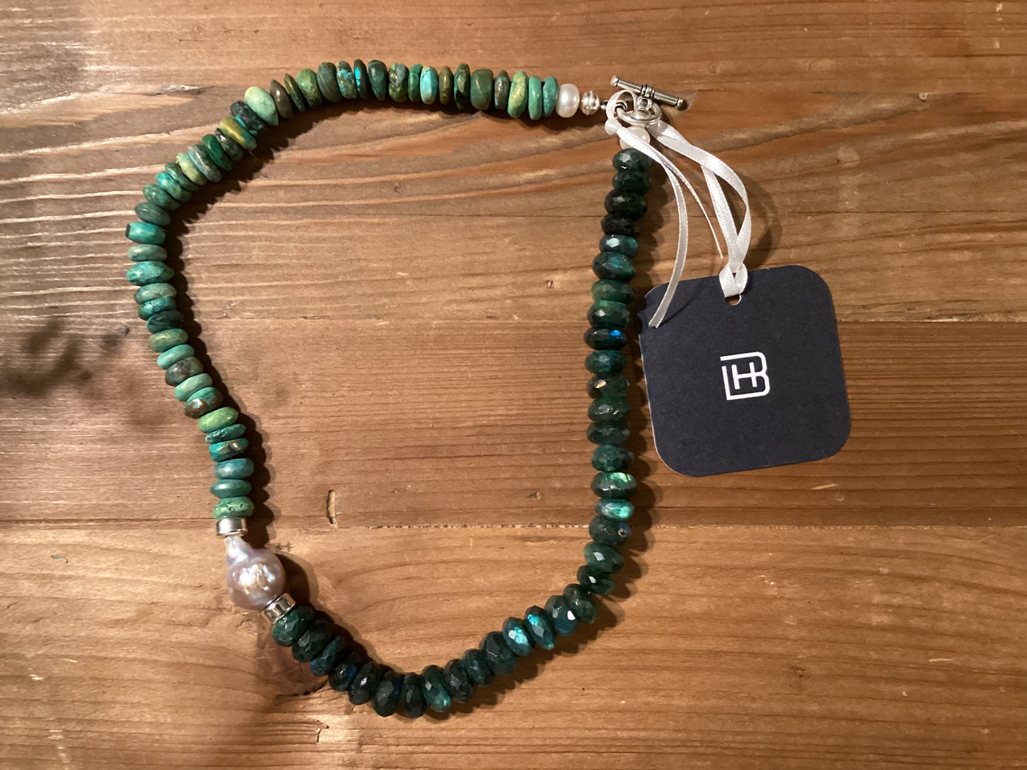 Barbara Harvel Turquoise Pearl Necklace