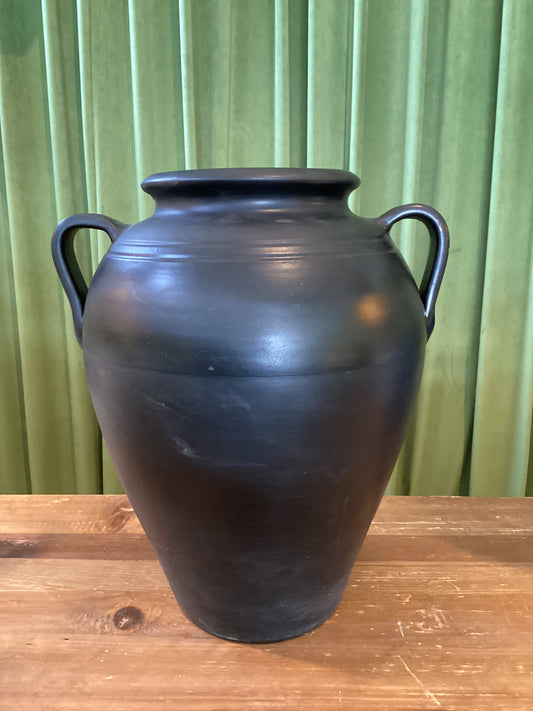 Black Pottery Vase