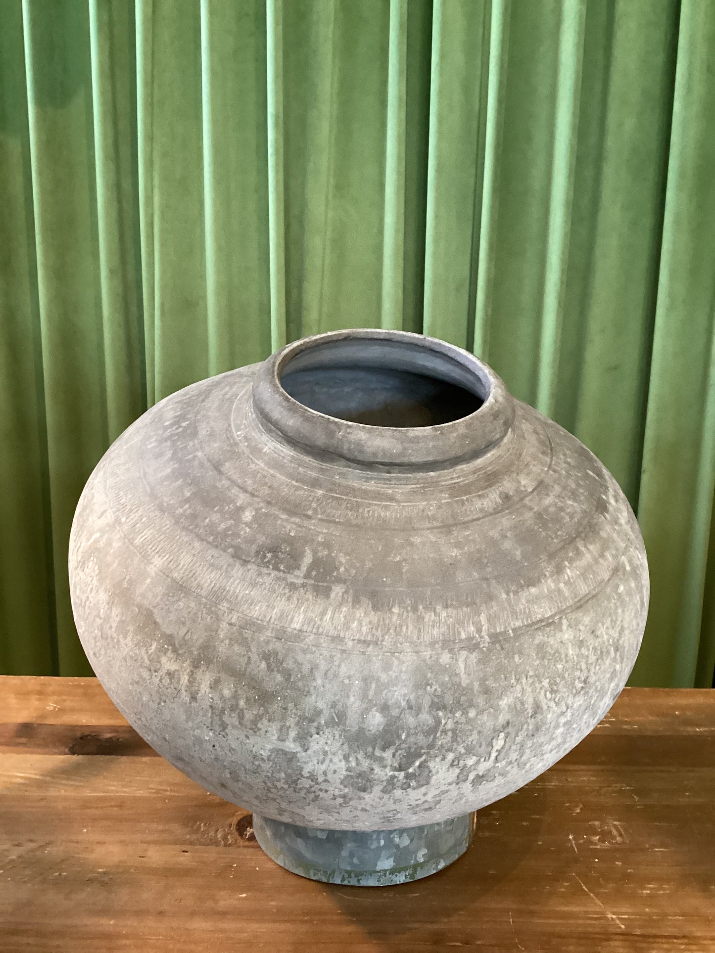 Round Pottery Vase