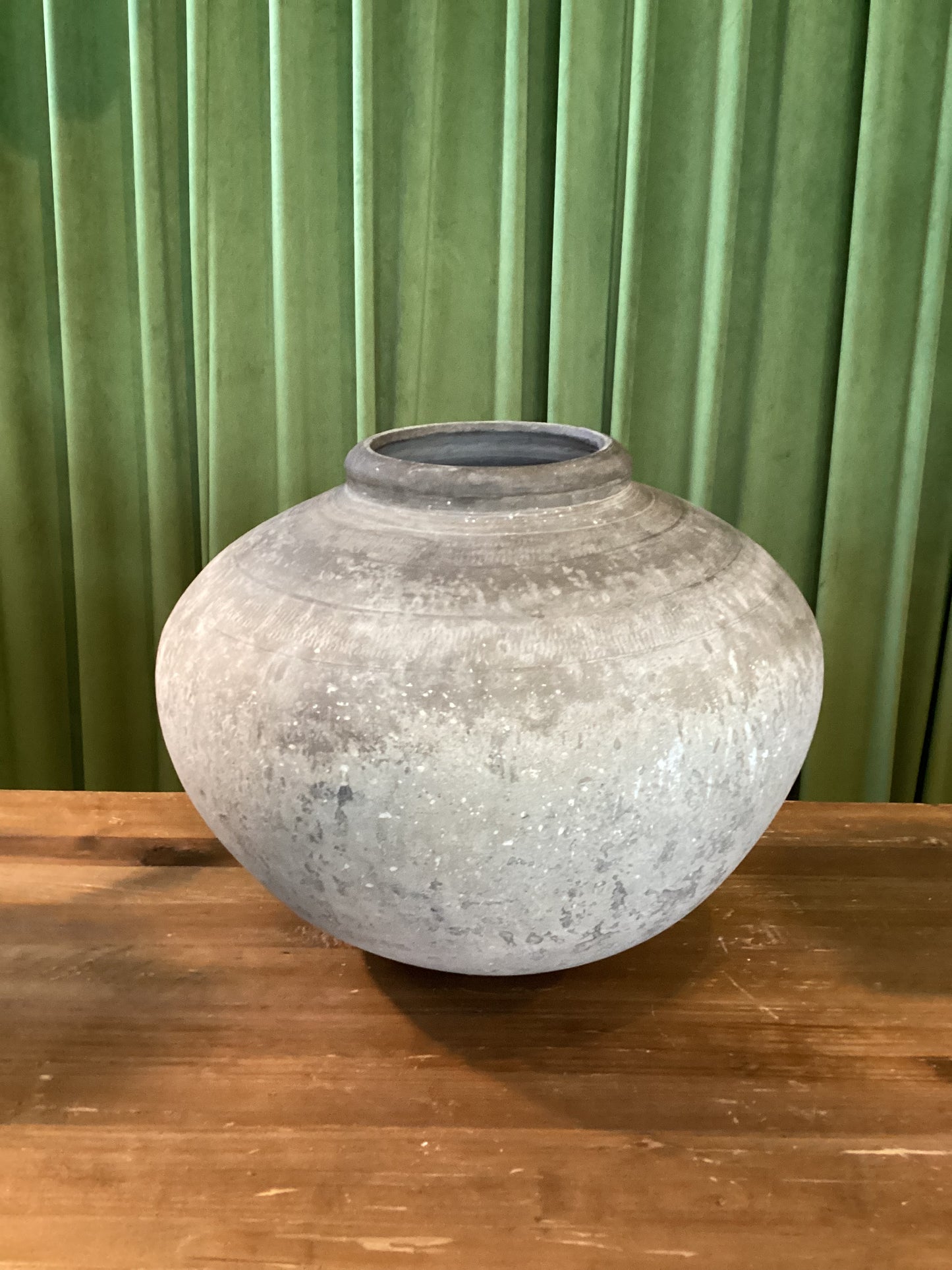 Round Pottery Vase