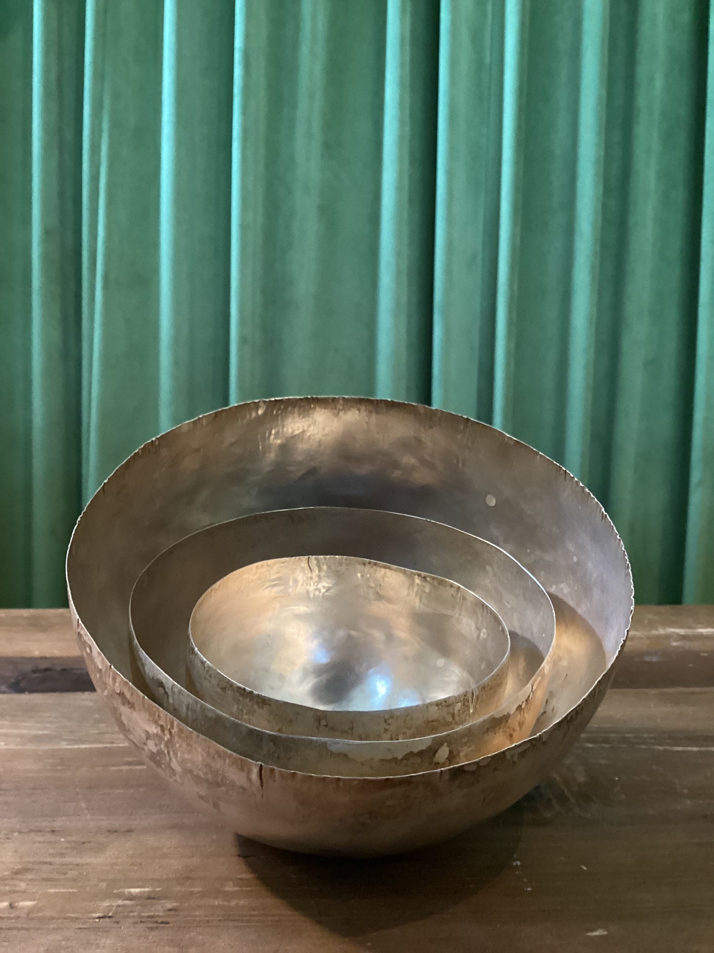 Set of 3 Metal Bowls