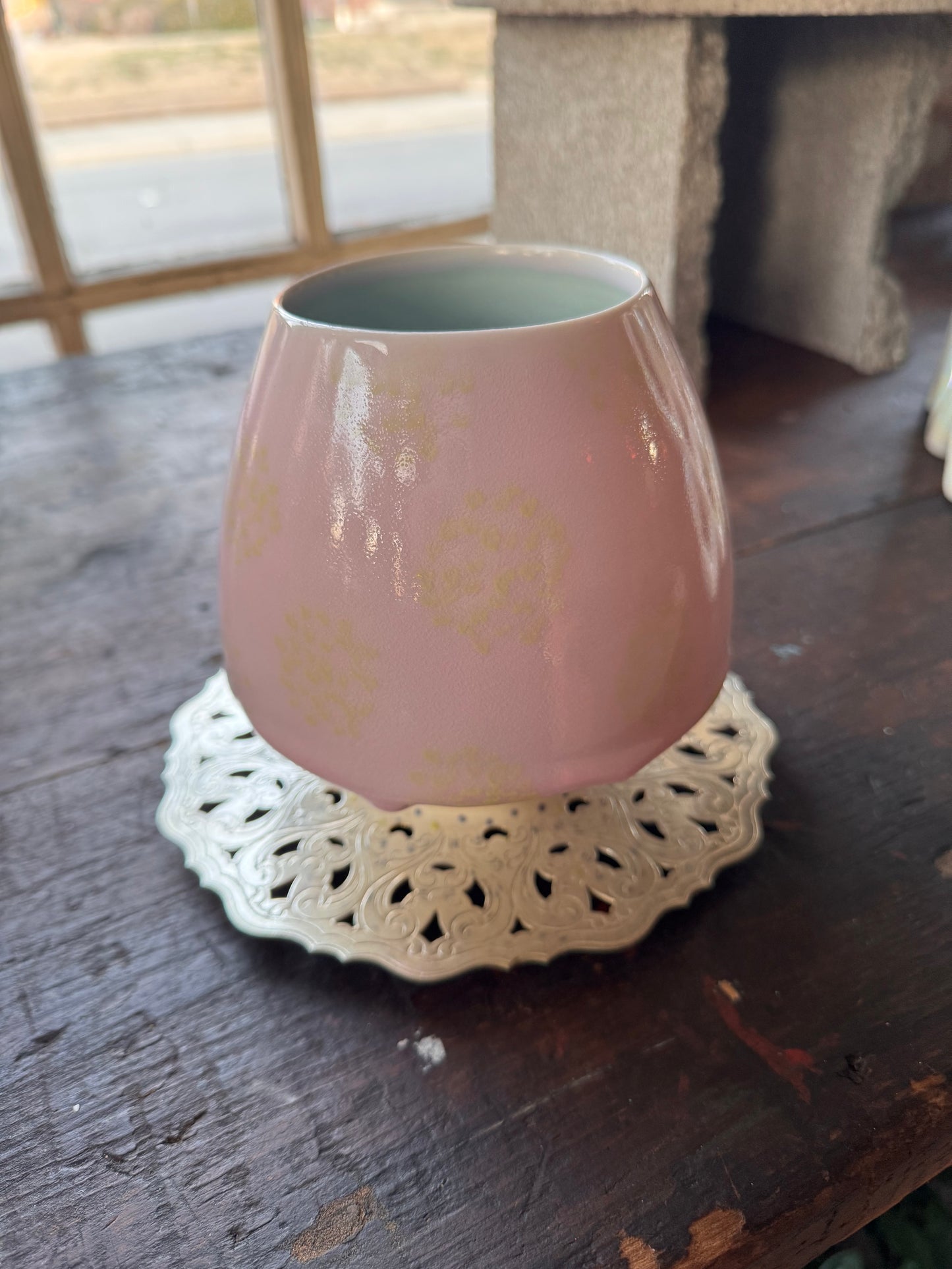 Brooks Oliver Polka Dot Vase