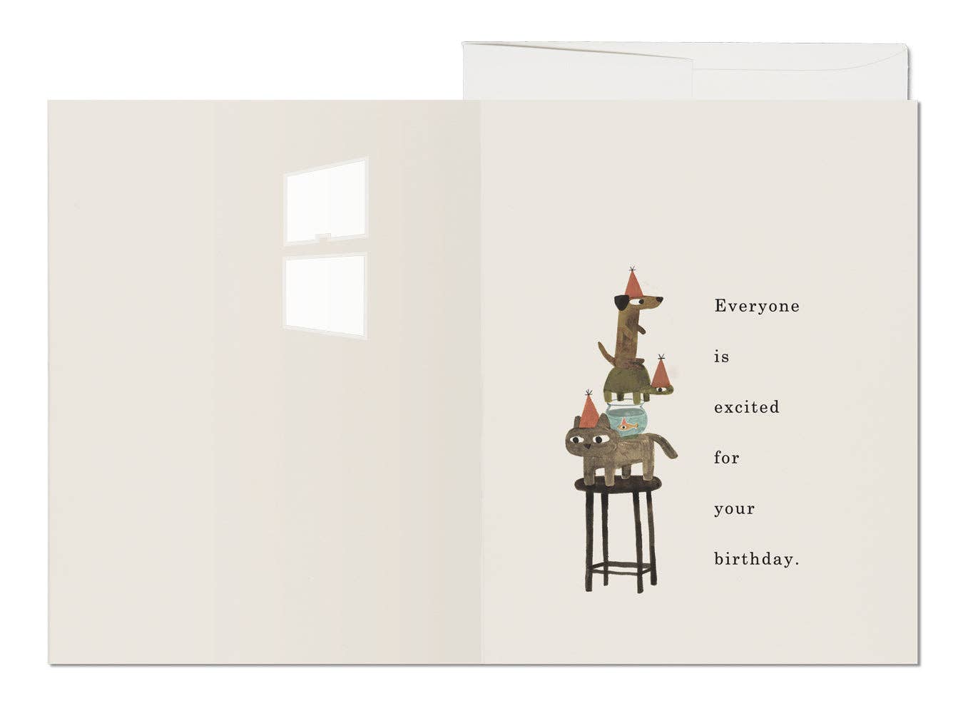 Everyone Is Excited greeting card